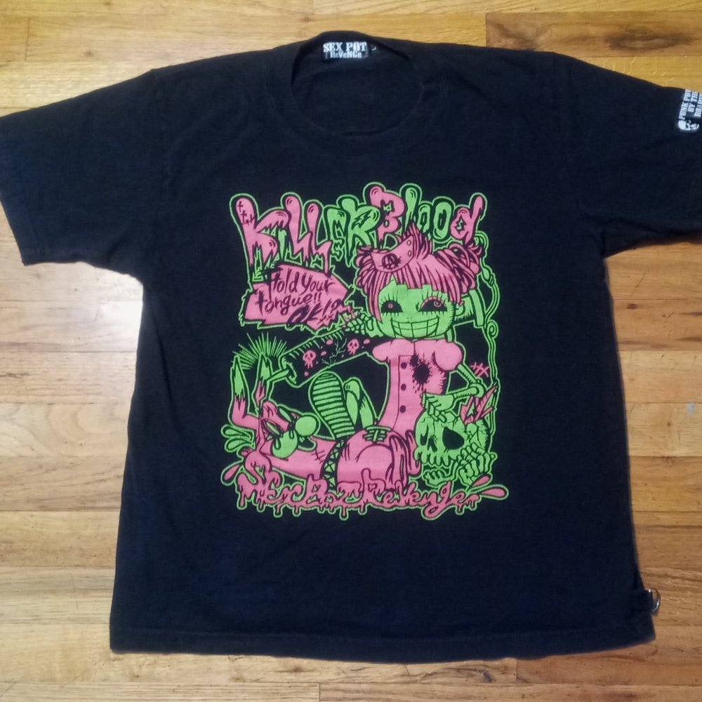 Sex Pot ReVenGe Killer Blood Japanese Street Punk Japan t shirt metal goth - Picture 2 of 7